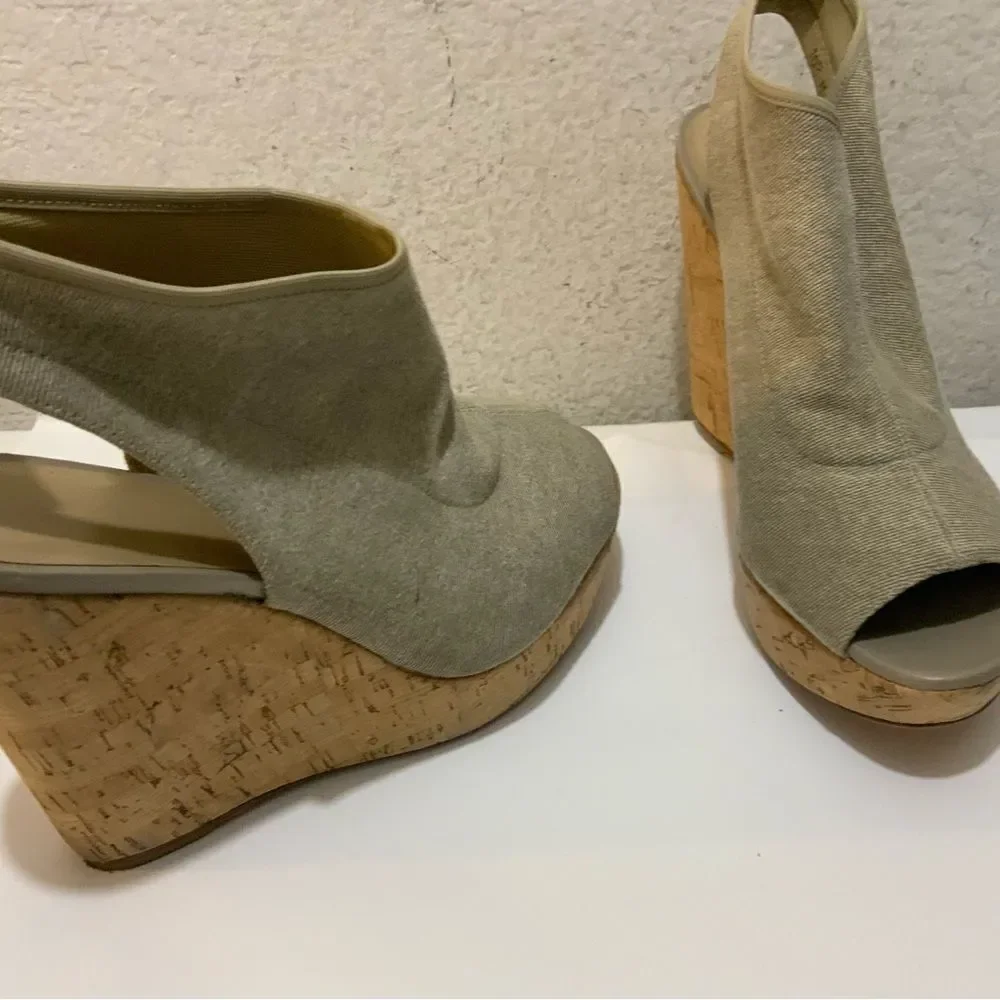 Stuart Weitzman Glover Stretch Wedge Sandal 10.5 M - Picture 3 of 10